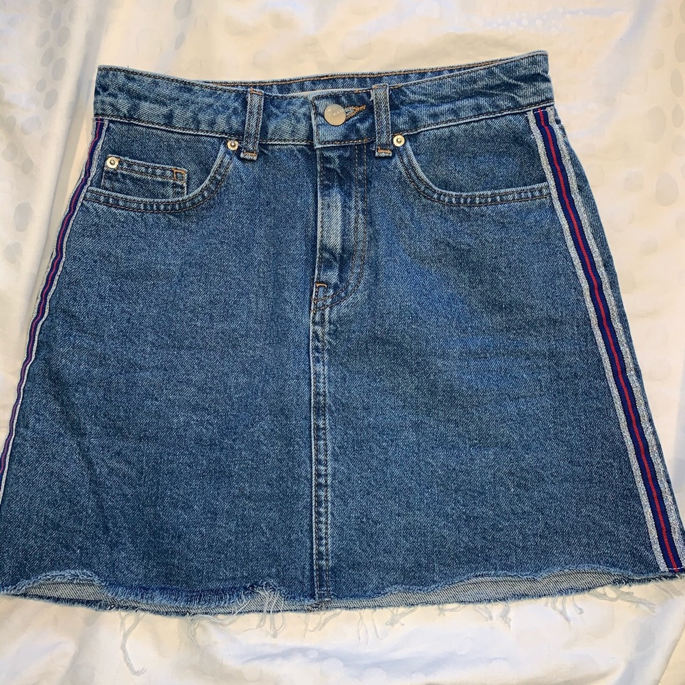 Denim Skirt with glitter detailing